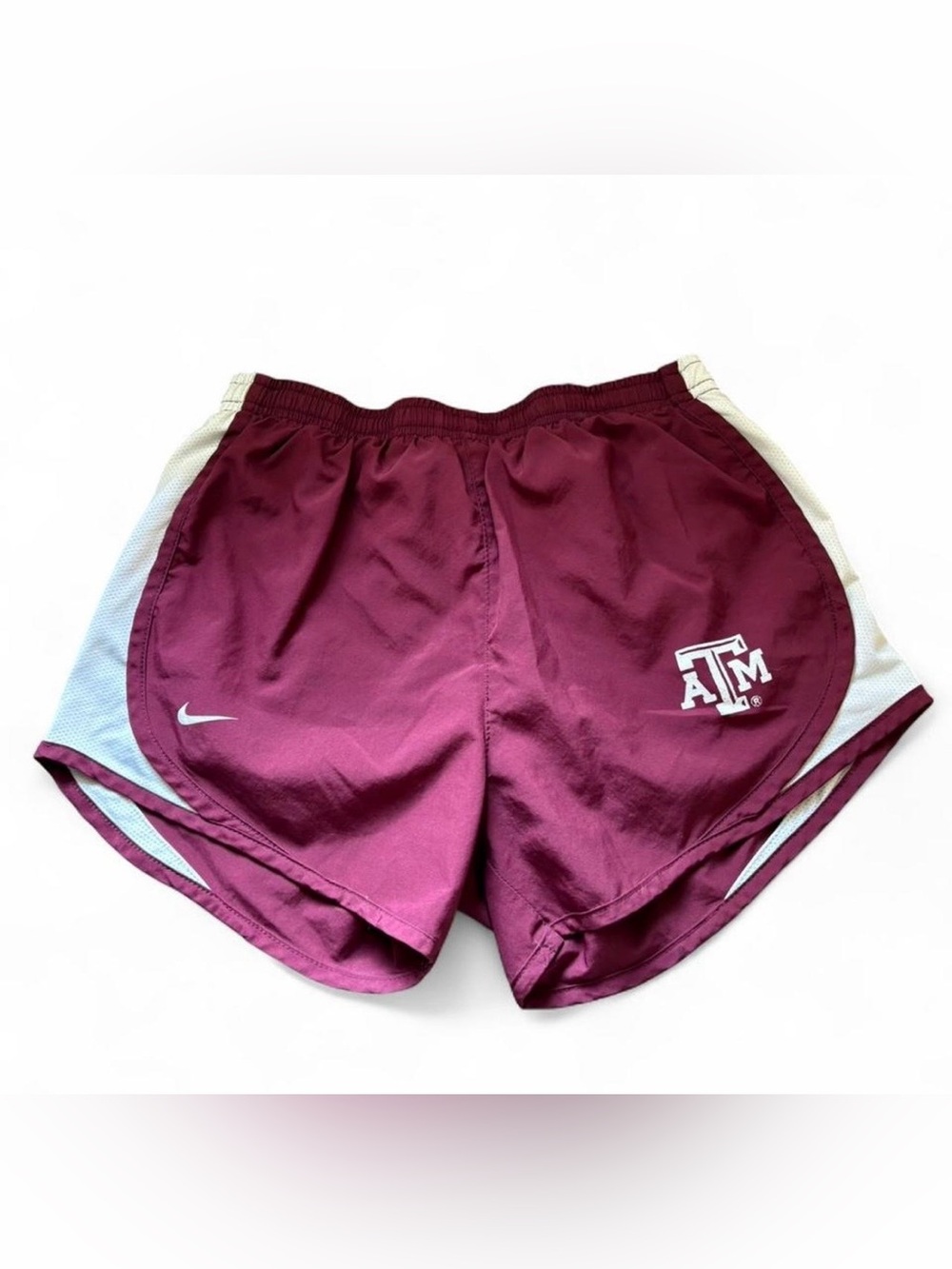 Nike Maroon and White Texas A&M Running Shorts